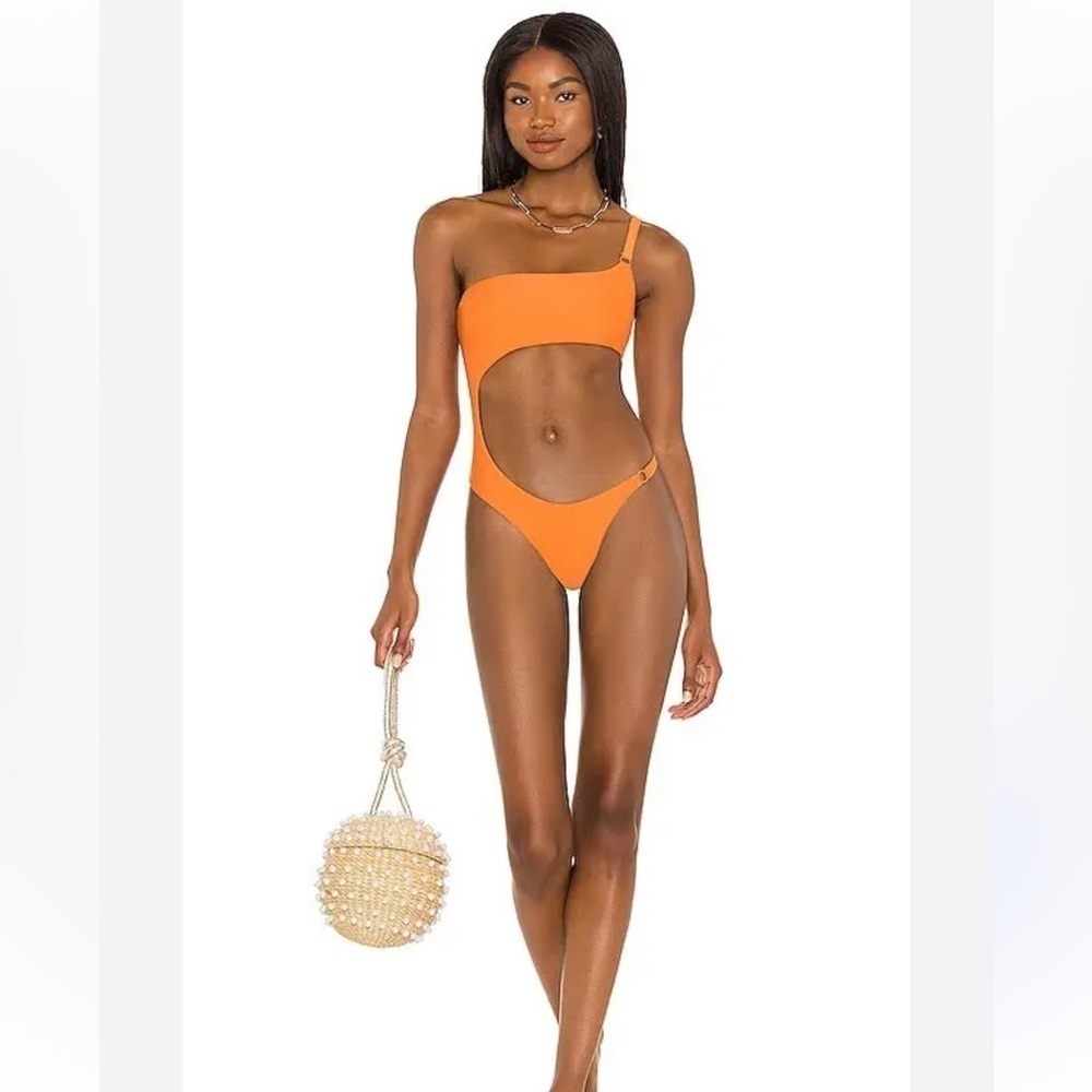 NWT Camila Coelho Cilia One Piece in Rustic Orange M